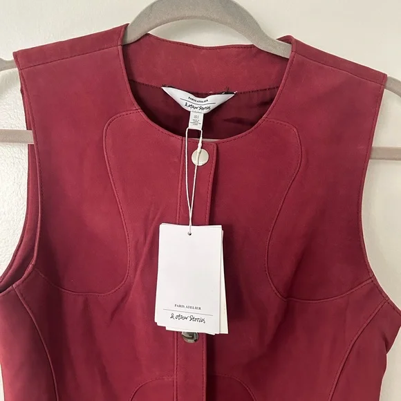 & Other Stories Suede Mini Dress - Picture 4 of 5